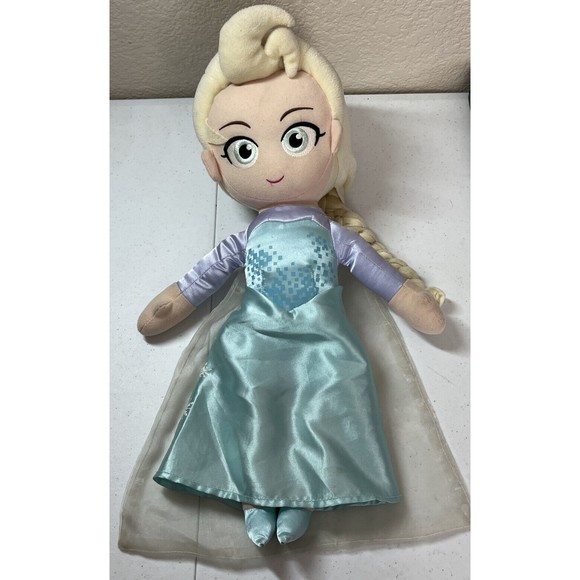 SEGA Toys Elsa Plush Doll Frozen 85 Tall Sega Disney 106590 Minor Wear See Pics Poshmark